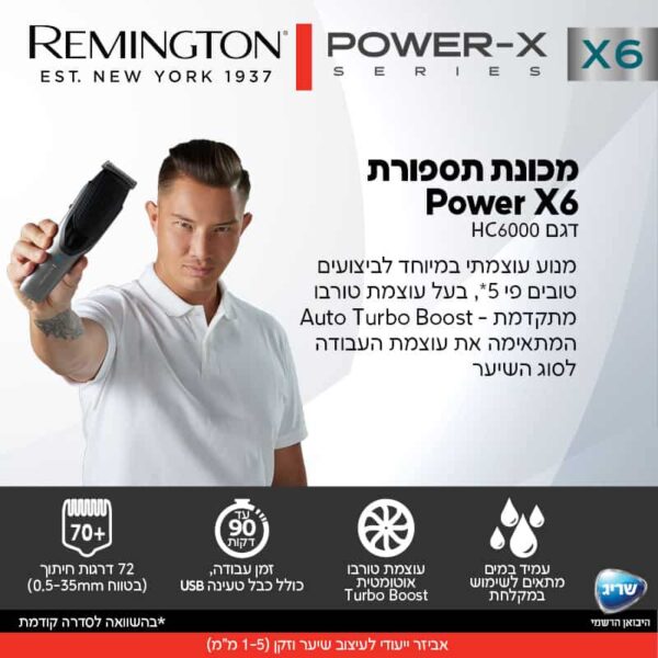 תמונה מספר 1 - המפרט הטכני עבור מכשיר ה-HC6000 מופיע בהמשך העמוד