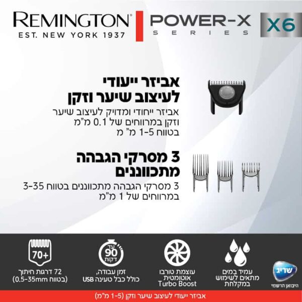 תמונה מספר 4 - המפרט הטכני עבור מכשיר ה-HC6000 מופיע בהמשך העמוד